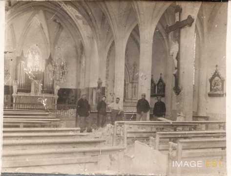 Soldats dans une église (Limey-Remenauville)